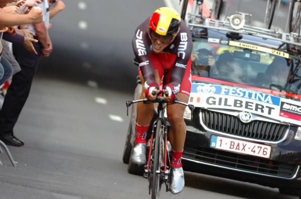 Gilbert (BMC) during the stage 9 time trial