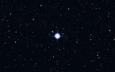 This Digitized Sky Survey image shows the oldest star with a well-determined age in our galaxy. Called the Methuselah star, HD 140283 is 190.1 light-years away. Astronomers refined the star's age to about 14.5 billion years (which is older than the universe), plus or minus 800 million years. Image released March 7, 2013. 