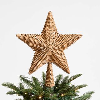 rattan star tree topper