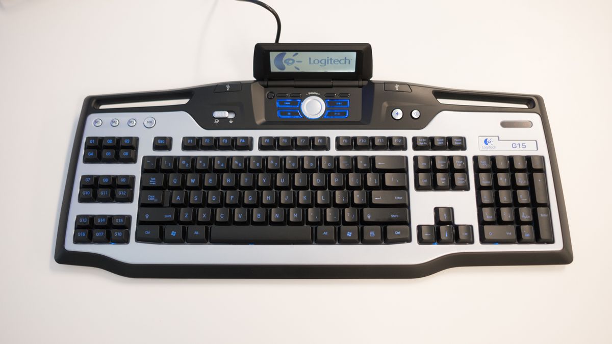 The iconic Logitech G15 gaming keyboard