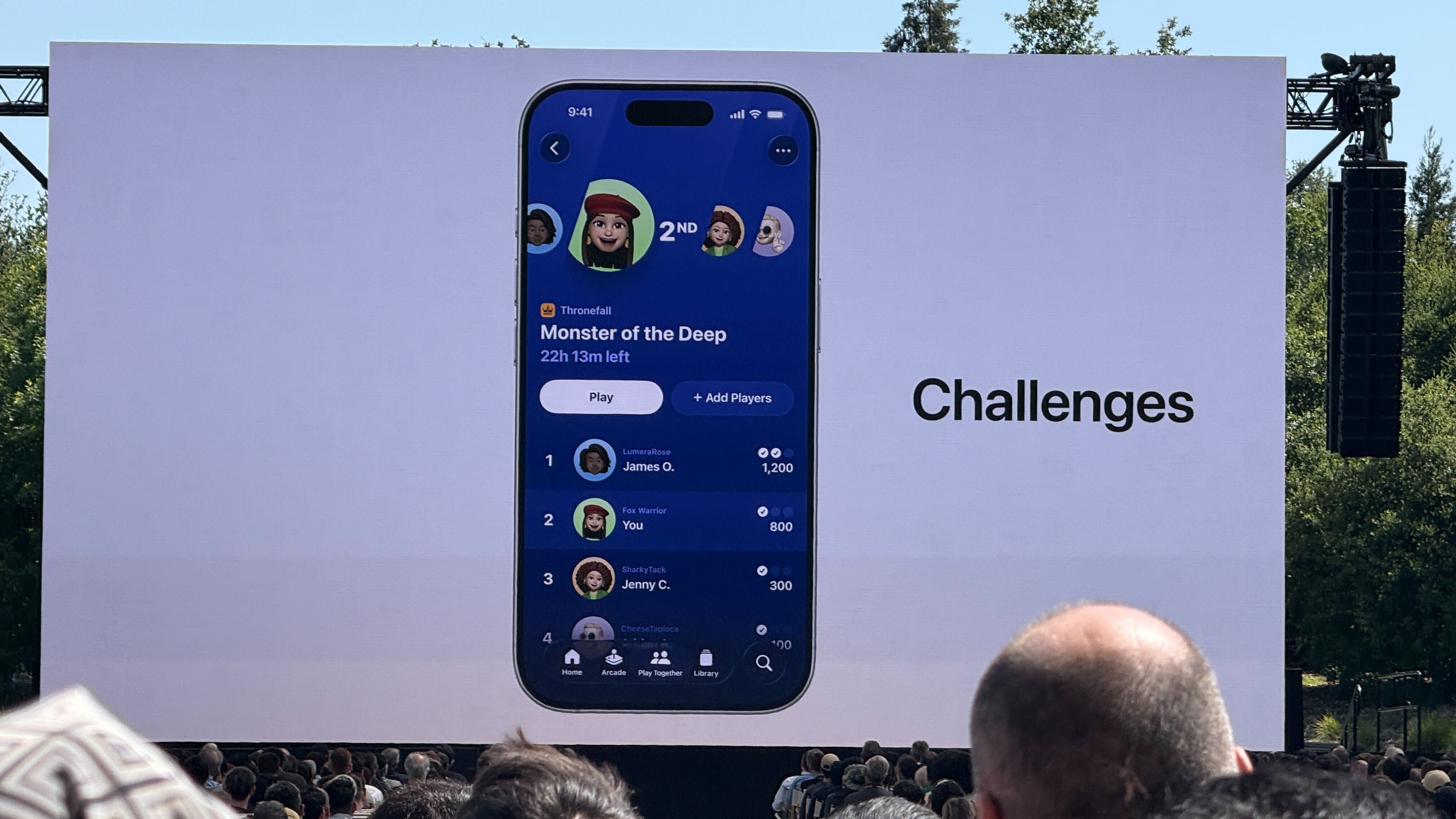 Apple Games app from WWDC 2025 keynote