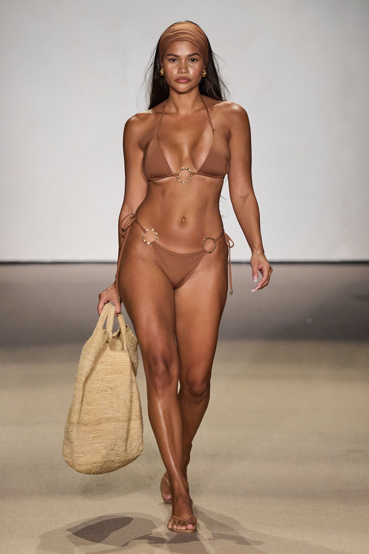 Monday Swimwear model on the runway during Paraiso Miami Swim Week 2026.