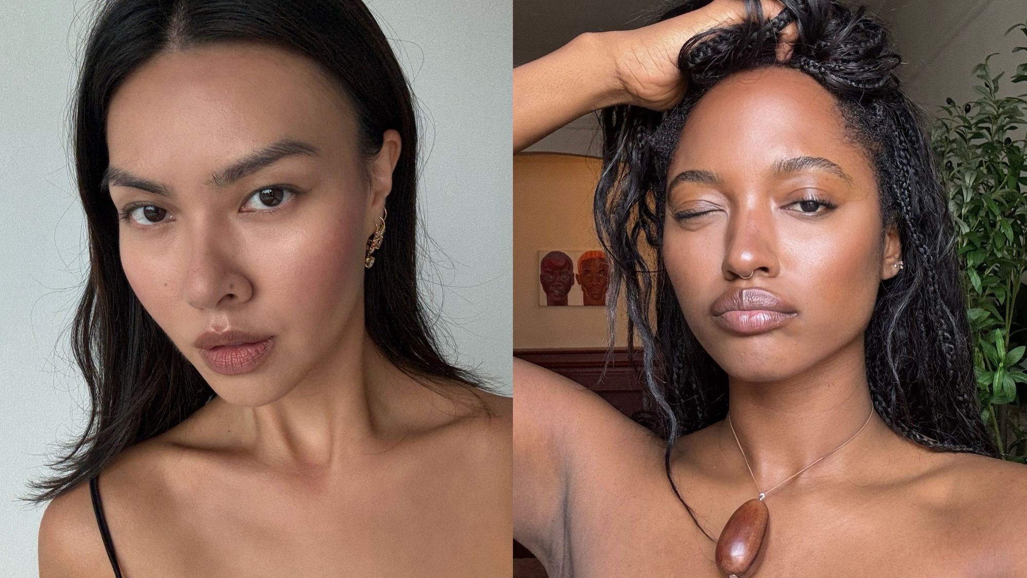 Images of two people with defined eyebrows.