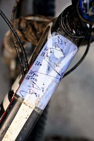 Rebecca Rusch raced with this home-made course profile of the Leadville 100.