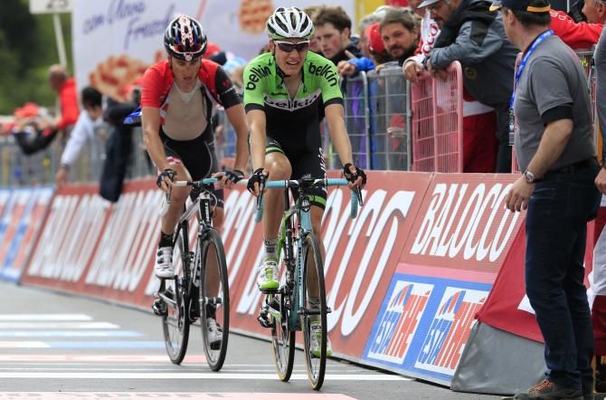 Wilco Kelderman cracked on the final climb