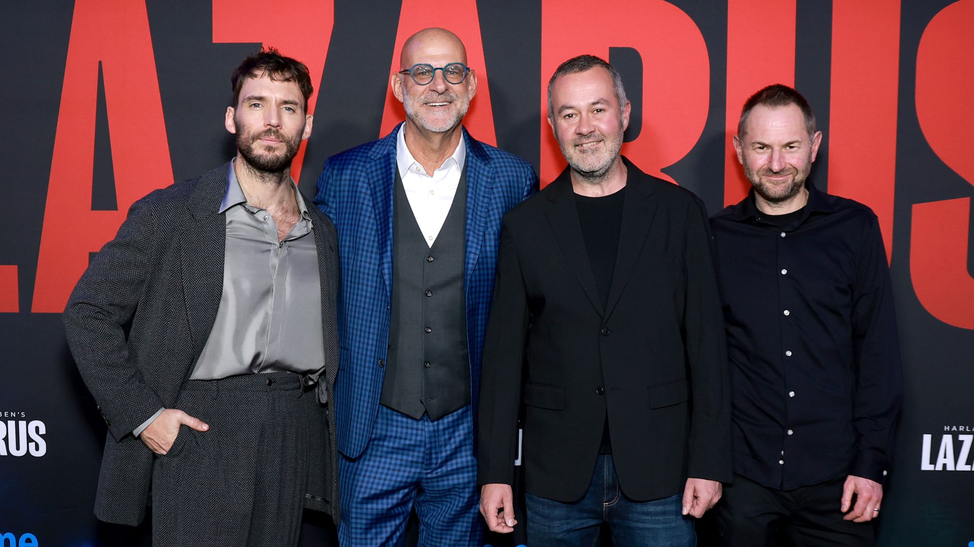 (L-R) Sam Claflin, Harlan Coben, Richard Fee and Danny Brocklehurst attend Harlan Coben&#039;s &amp;quot;Lazarus&amp;quot; special screening + Q&amp;amp;A with Sam Claflin and Harlan Coben at Regal Union Square on October 14, 2025 in New York City. (Photo by Jason Mendez/Getty Images for Prime Video