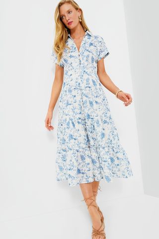 Blue Davina Shirt Dress