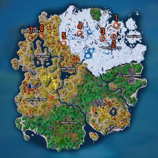 Fortnite Level Up Tokens Part 4 locations map