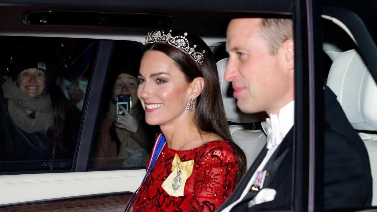 The Prince and Princess of Wales arrive at Buckingham Palace by car