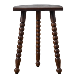 Wooden bobbin leg stool