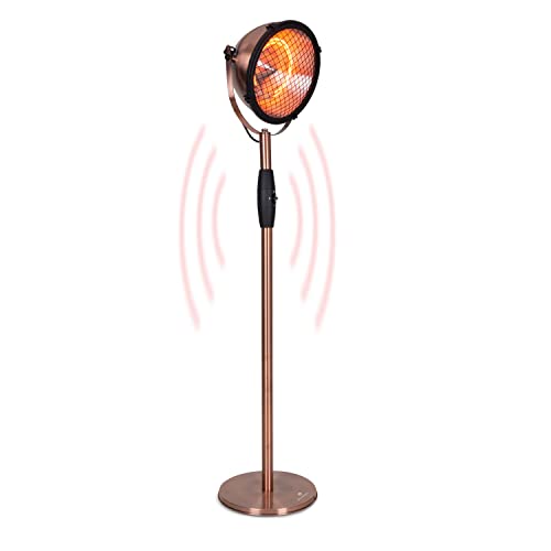 Blumfeldt Standing Infrared Heater, Patio Heater, 2100w Terrace Outdoor Heater for Garden and Home, Enclosed Electric Patio Heaters, Safe, Co2-Free Energy Efficient Ip55 Outdoor Electric Heater : Amazon.co.uk: Garden
