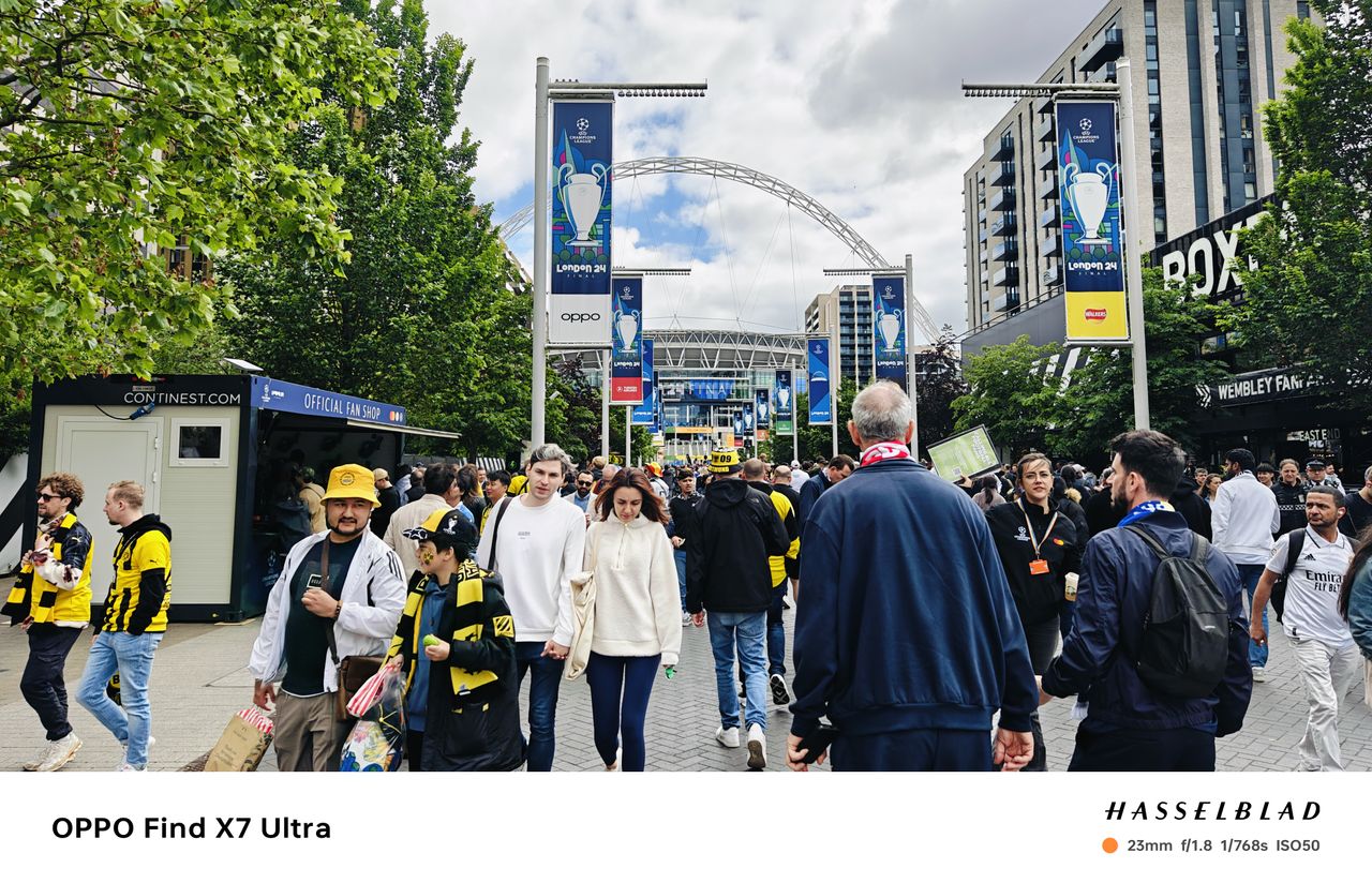 Oppo Find X7 Ultra sample photos &ndash; at UEFA Champions League 2024 final