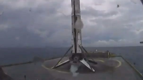 After launching the Demo-2 mission on May 30, 2020, SpaceX's Falcon 9 rocket booster landed on the company's drone ship "Of Course I Still Love You," which was stationed off the coast of Florida in the Atlantic Ocean.