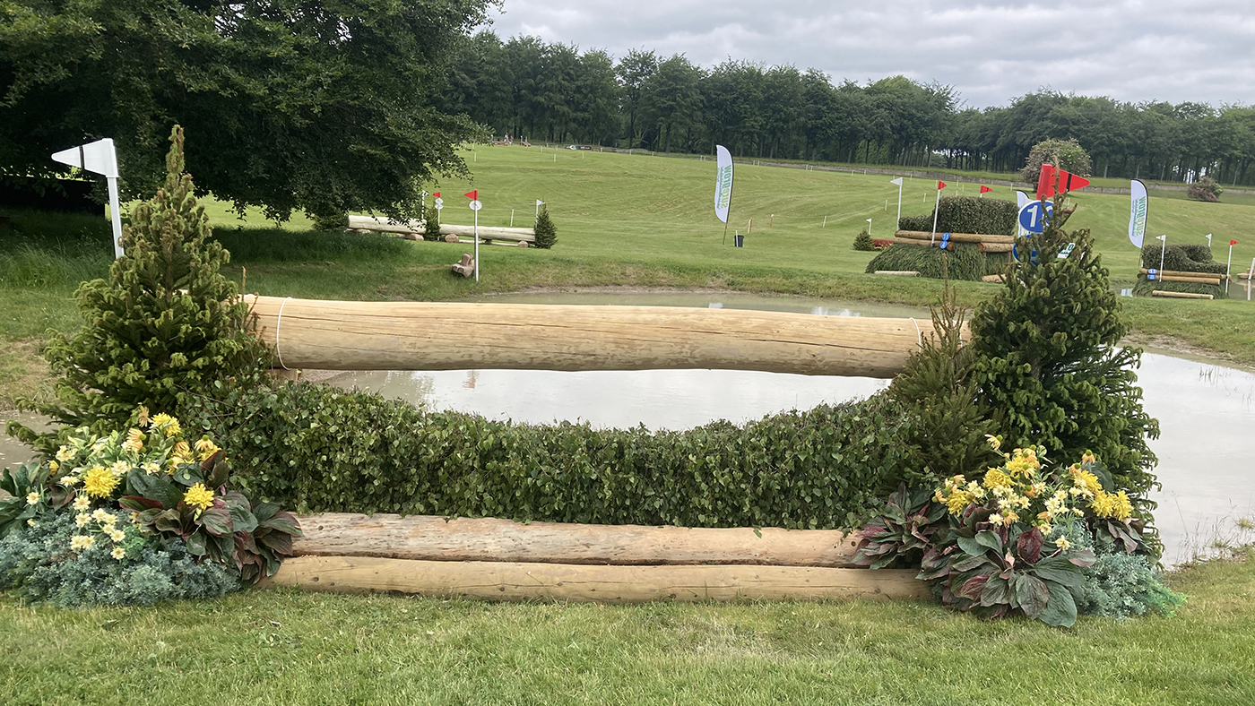 Bramham Horse Trials cross-country course 2023: fence 10b direct route