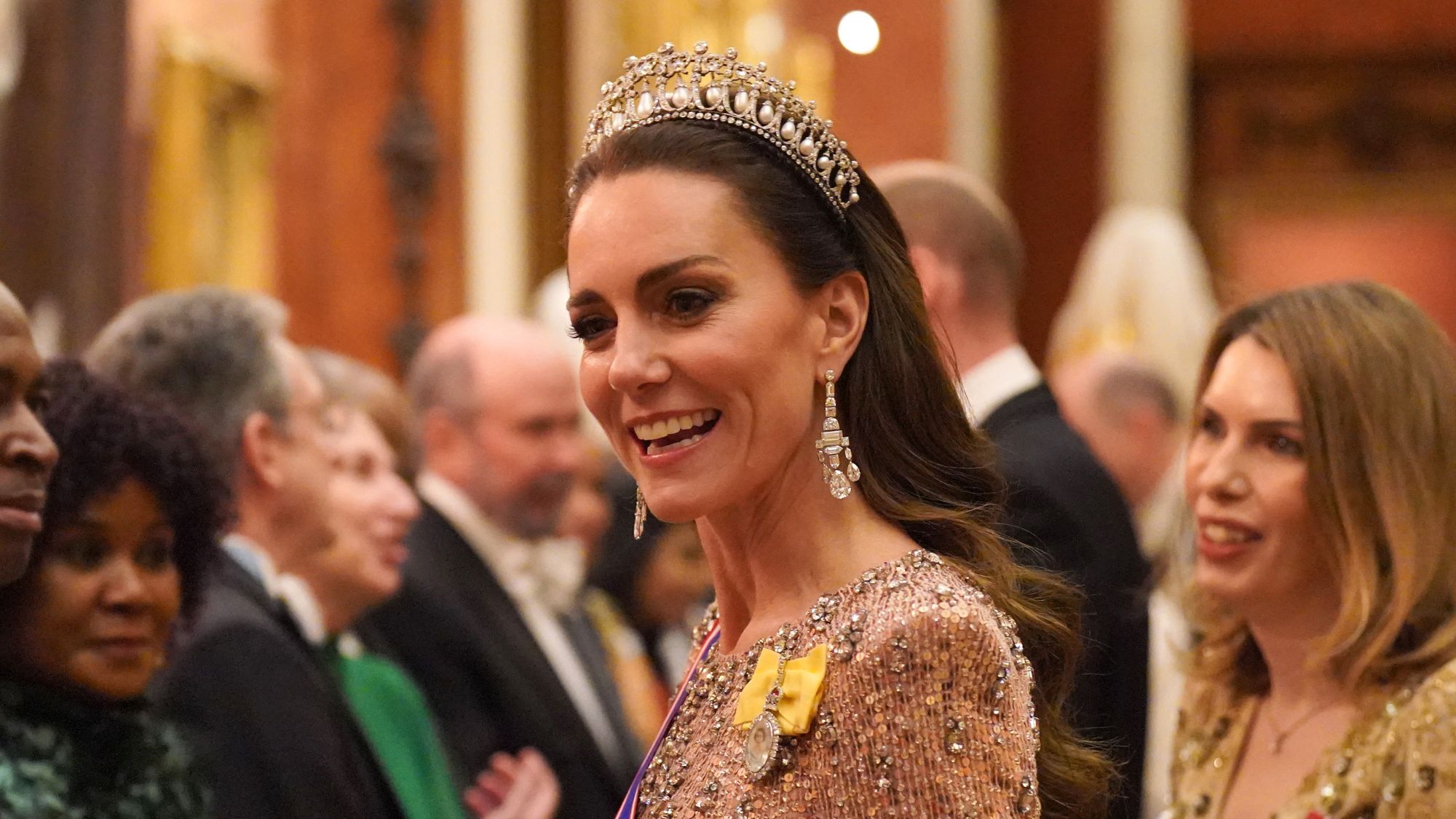 The Princess of Wales attends a reception at Buckingham Palace