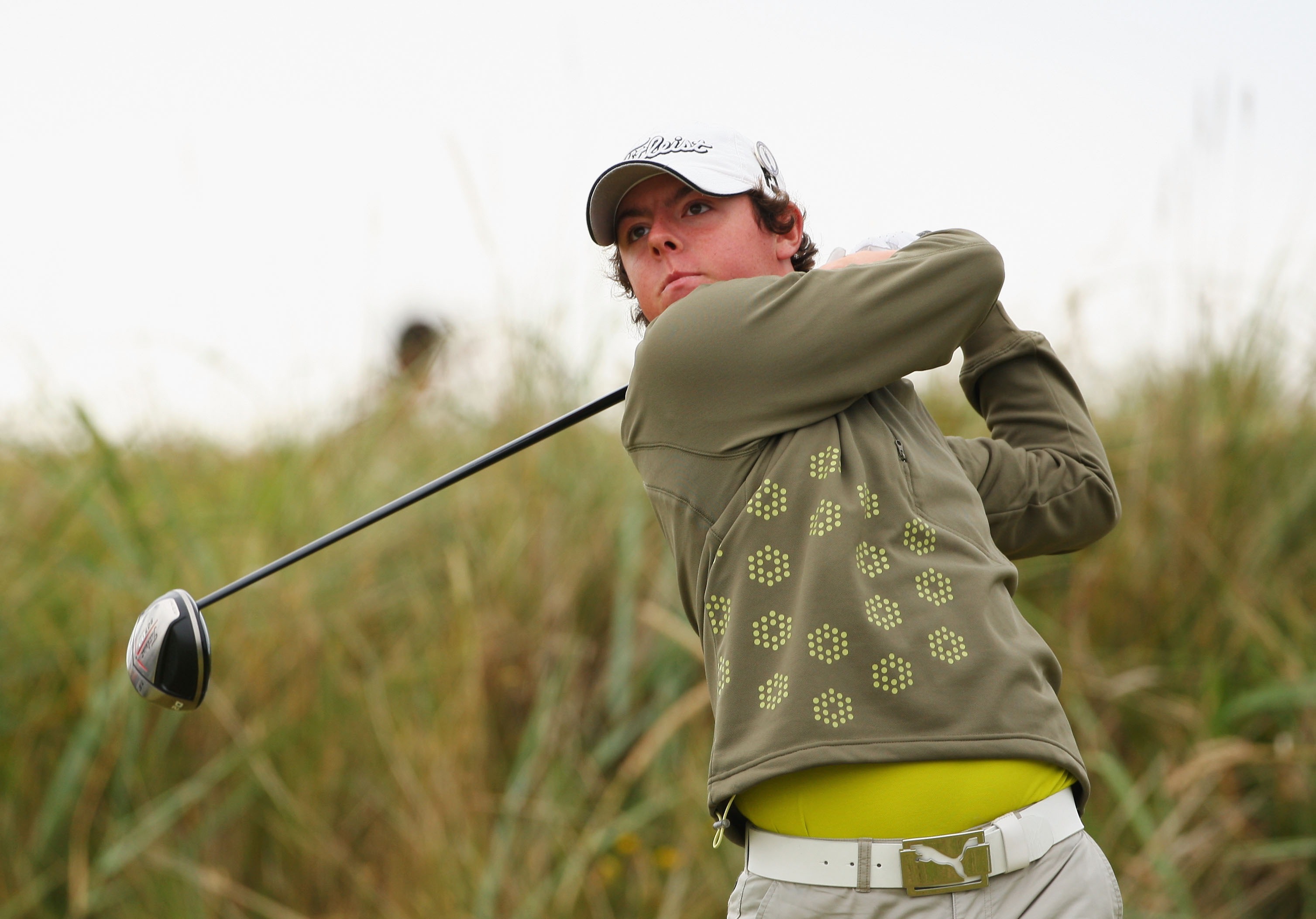 Rory McIlroy hits a tee shot at The Open Championship