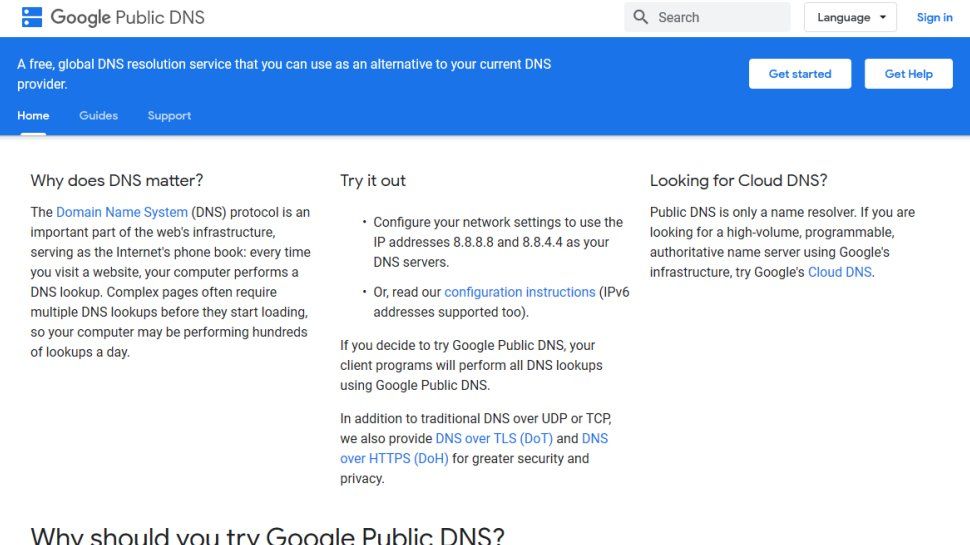 Google Public DNS Server Gratis Cepat