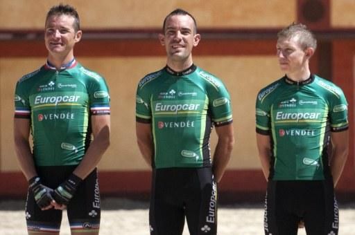 Thomas Voeckler and his Europcar teammates