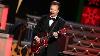 Brian Setzer performs during the CMA 2015 Country Christmas on November 7, 2015 in Nashville, Tennessee