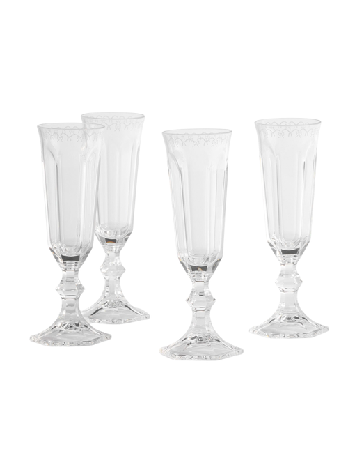 Outdoor Acrylic Champagne Flutes, Set of 4