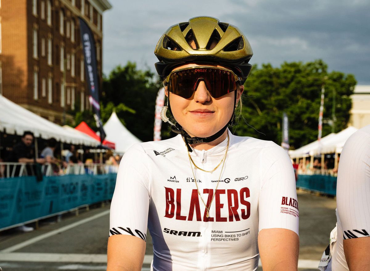 Skylar Schneider at 2024 Athens Twilight Criterium for Miami Blazers