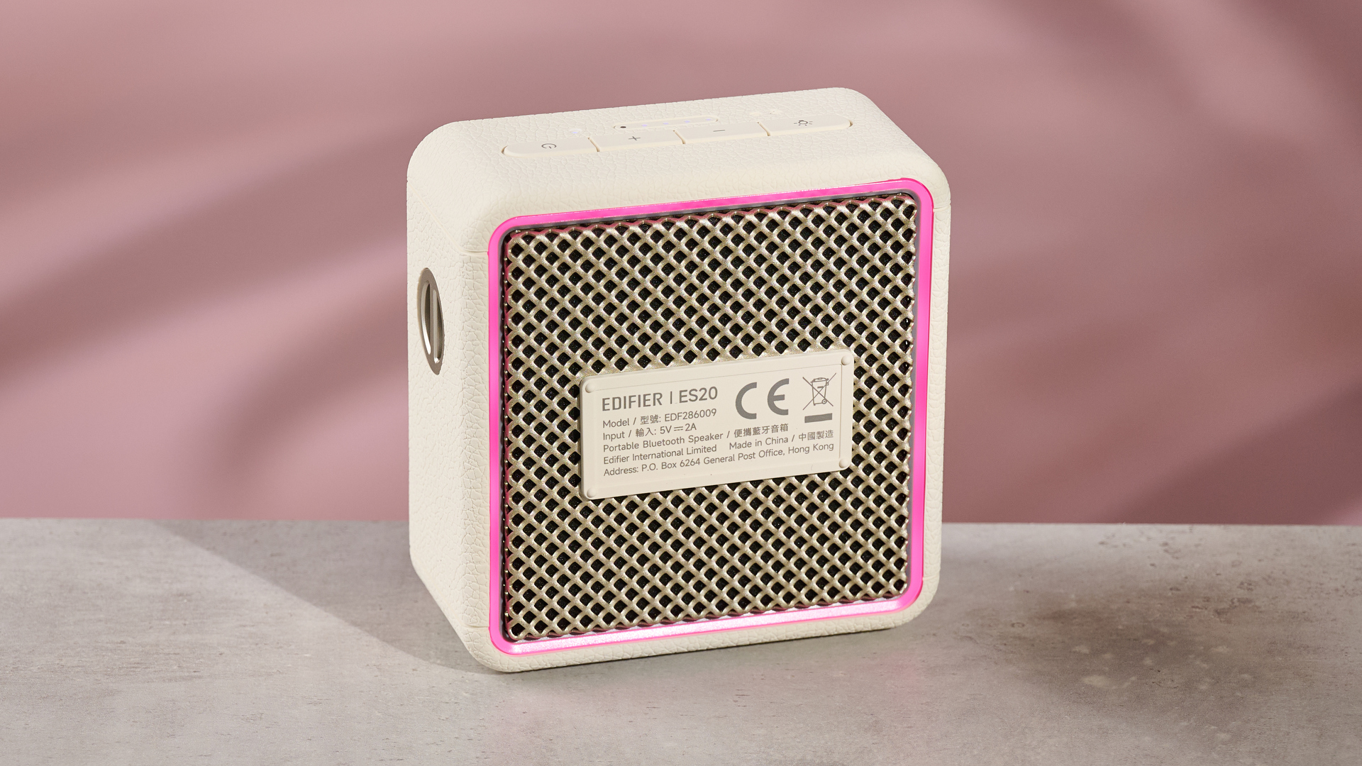 Ambient lights on reverse side of the Edifier ES20