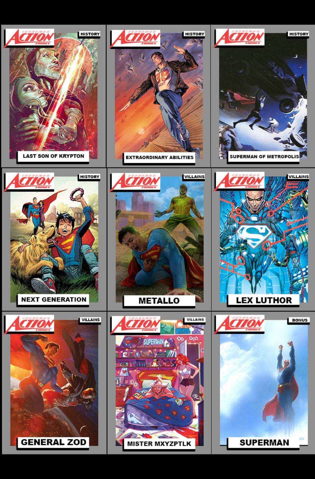 Action Comics #1050 trading card variant cover