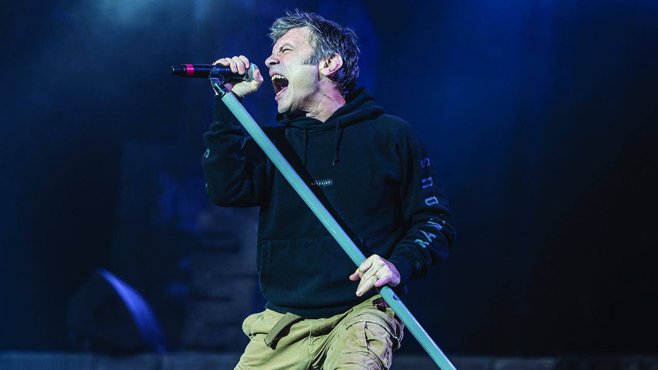 Bruce Dickinson, live at Download with Iron Maiden