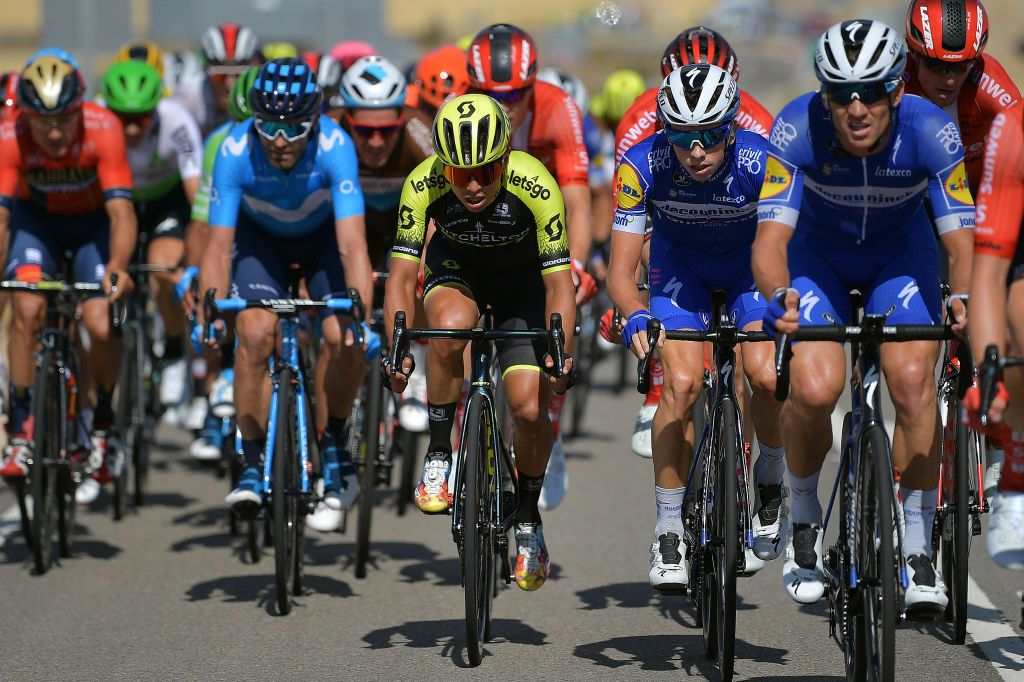 Esteban Chaves (Mitchelton-Scott) made the break on stage 17