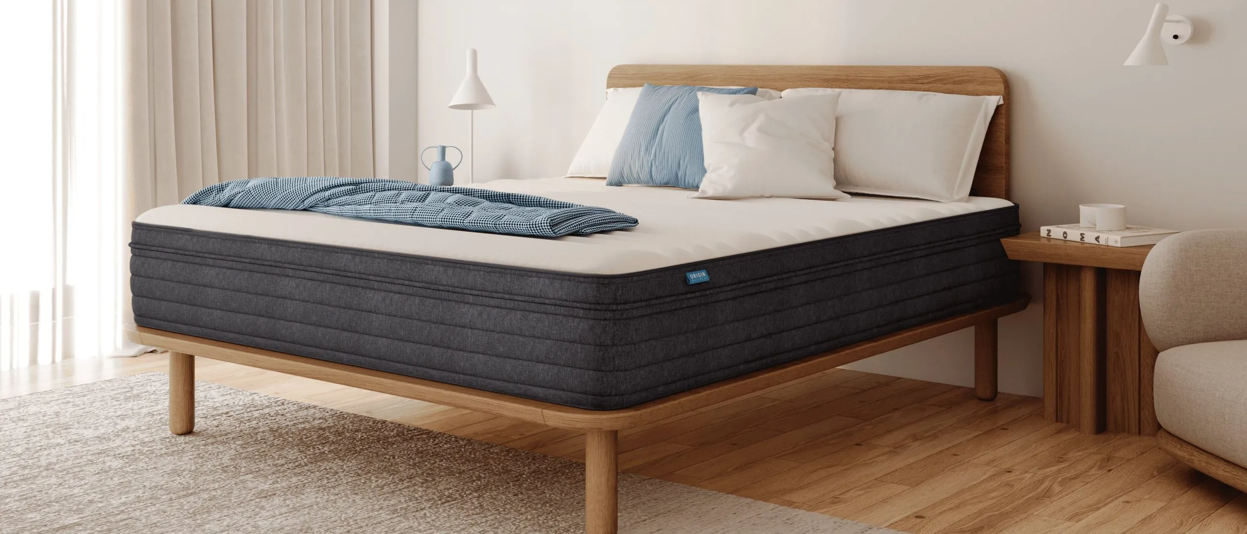 Origin Hybrid Mattress in lifestyle setting