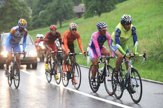 Daniel Oss heads escape group, Tour de Suisse 2010, stage 5