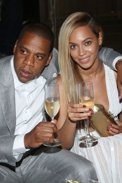 Jay-Z and Beyonce at the 10th anniversary party of the 40/40 club