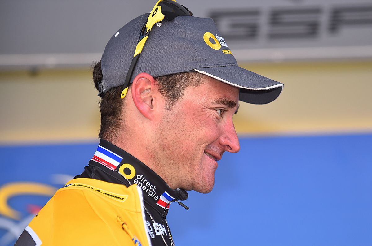 Thomas Voeckler on the podium