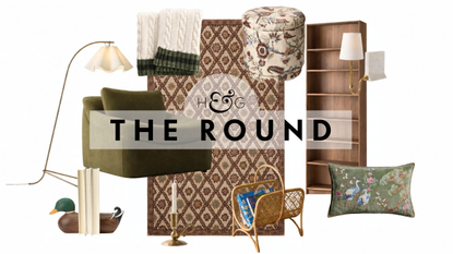 an assortment of decor for a reading nook