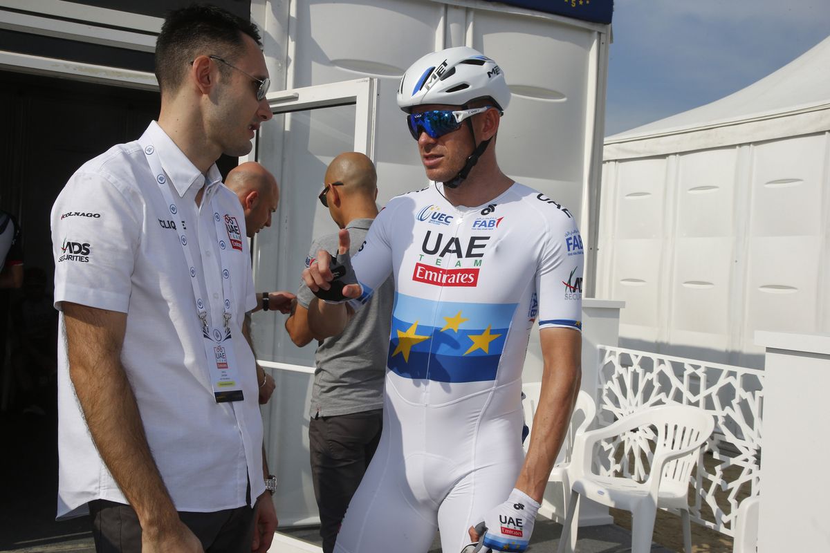 Alexander Kristoff with his new boss Carlo Sarroni