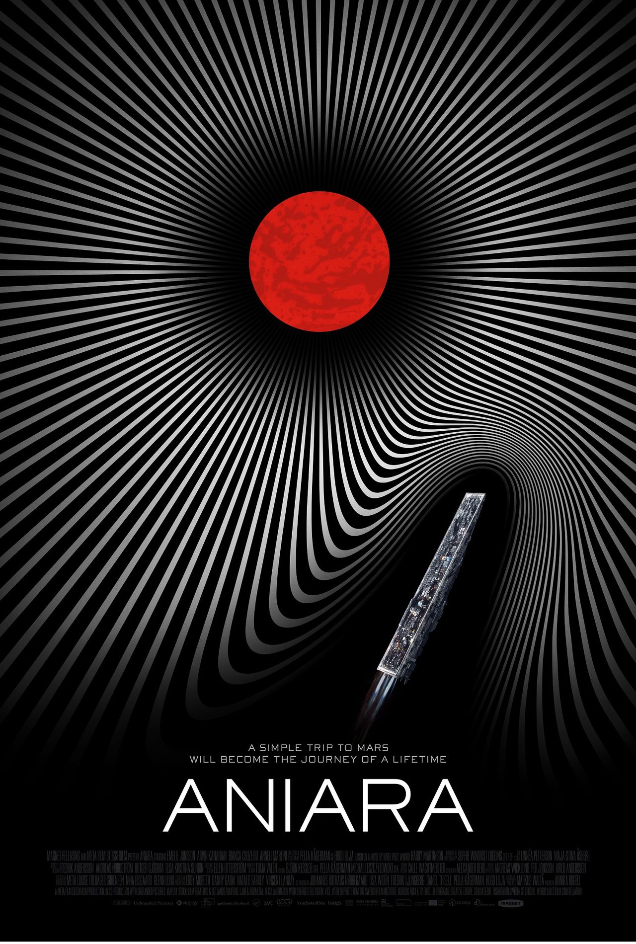 Main poster for the new film "Aniara."