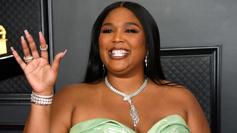  Lizzo attends the 63rd Annual GRAMMY Awards at Los Angeles Convention Center