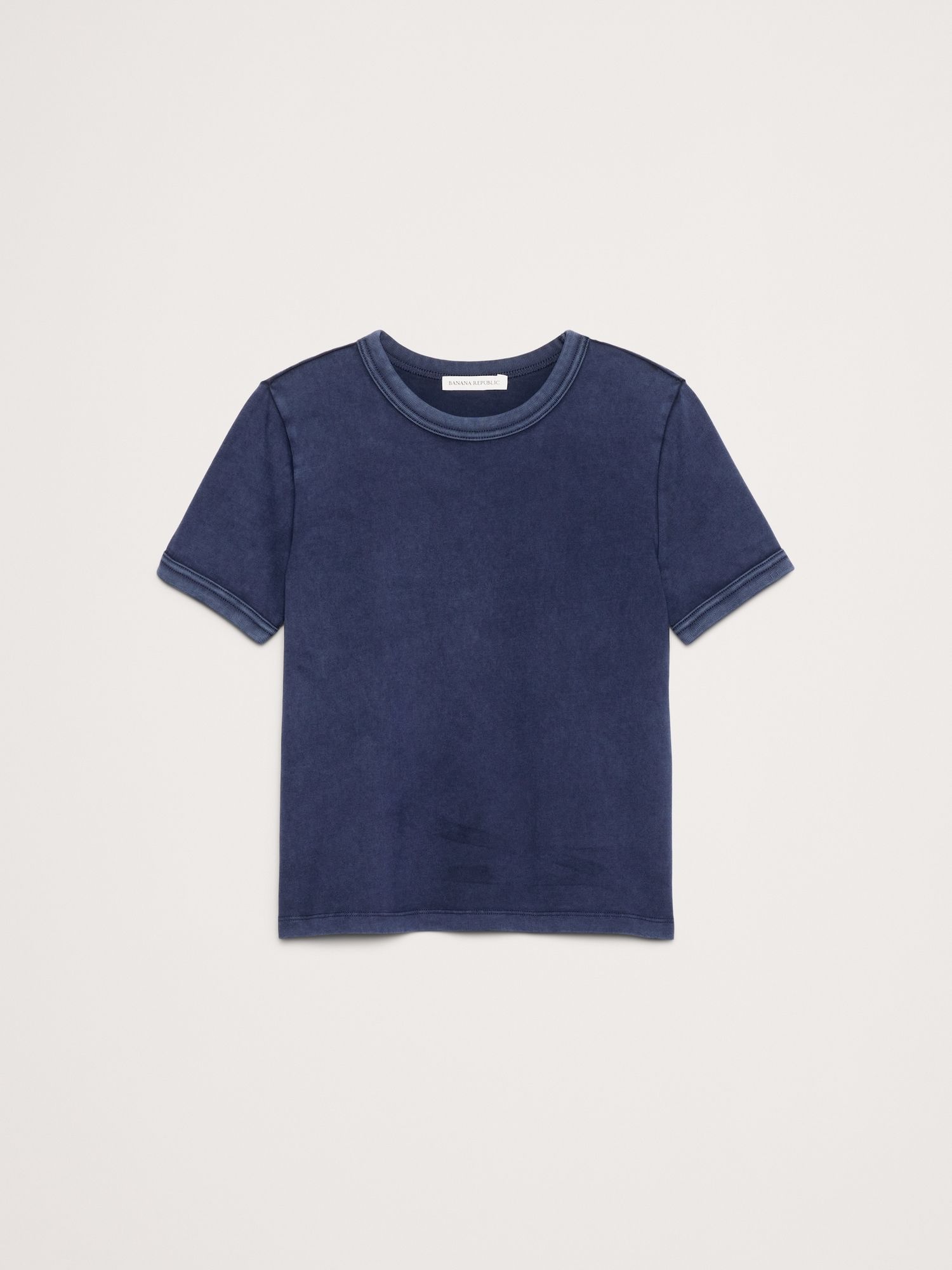 Slim-Fit Vintage Cotton Crew-Neck T-Shirt