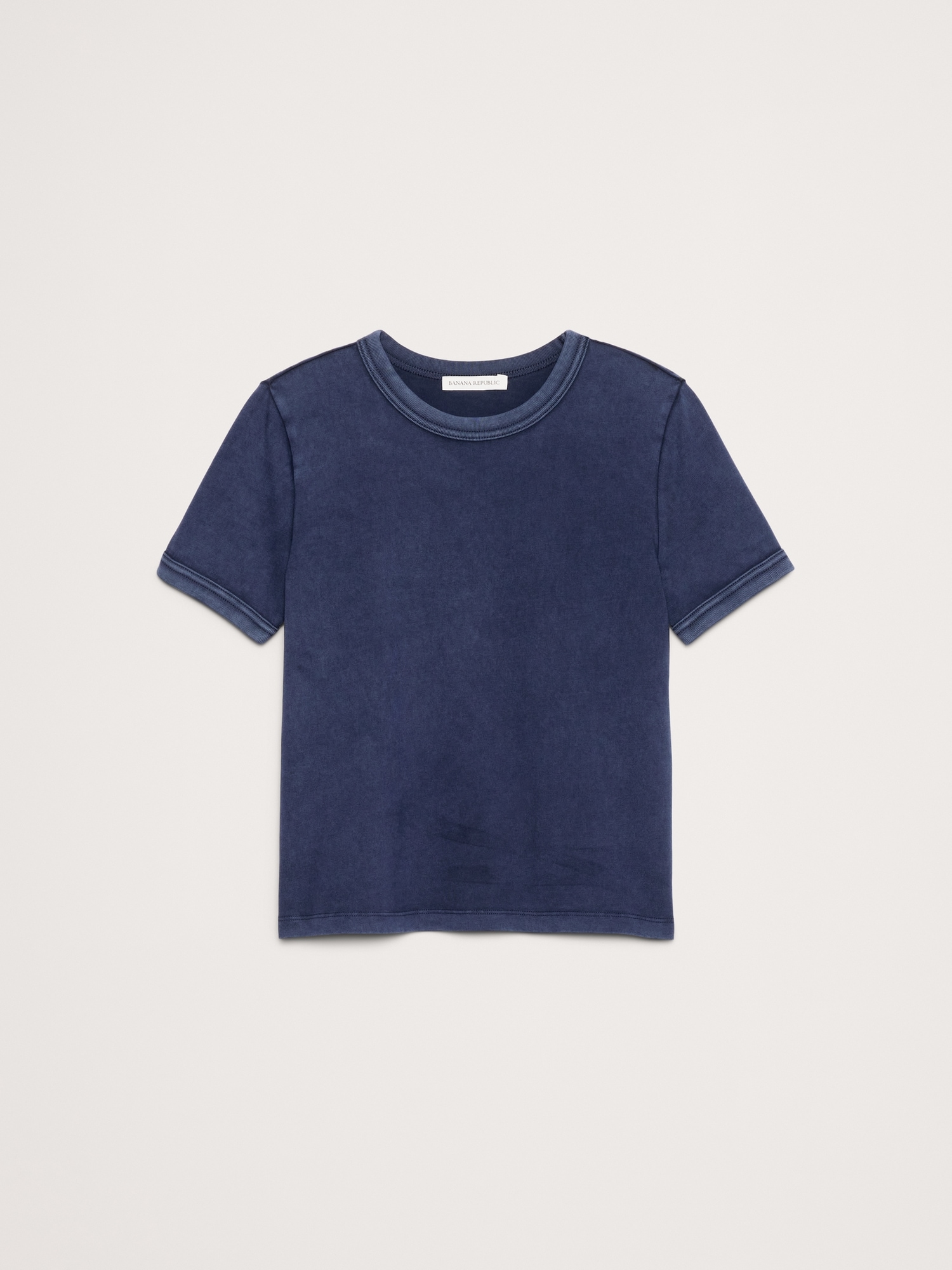 Slim-Fit Vintage Cotton Crew-Neck T-Shirt