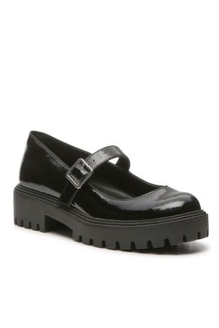 black platform Mary Jane shoes