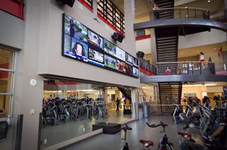 UNLV Installs Planar Video Wall in Fitness Center