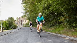Two women cycling together, a solution to low libido in menopause
