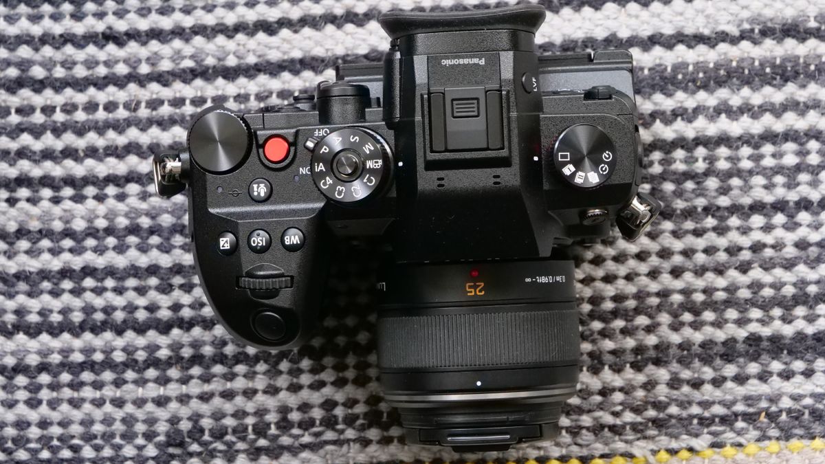 The Panasonic GH6 camera sitting on a table