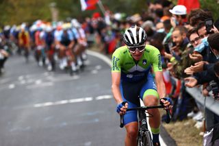 IMOLA ITALY SEPTEMBER 27 Tadej Pogacar of Slovenia during the 93rd UCI Road World Championships 2020 Men Elite Road Race a 2582km race from Imola to Imola Autodromo Enzo e Dino Ferrari ImolaEr2020 Imola2020 on September 27 2020 in Imola Italy Photo by Alex Whitehead PoolGetty Images