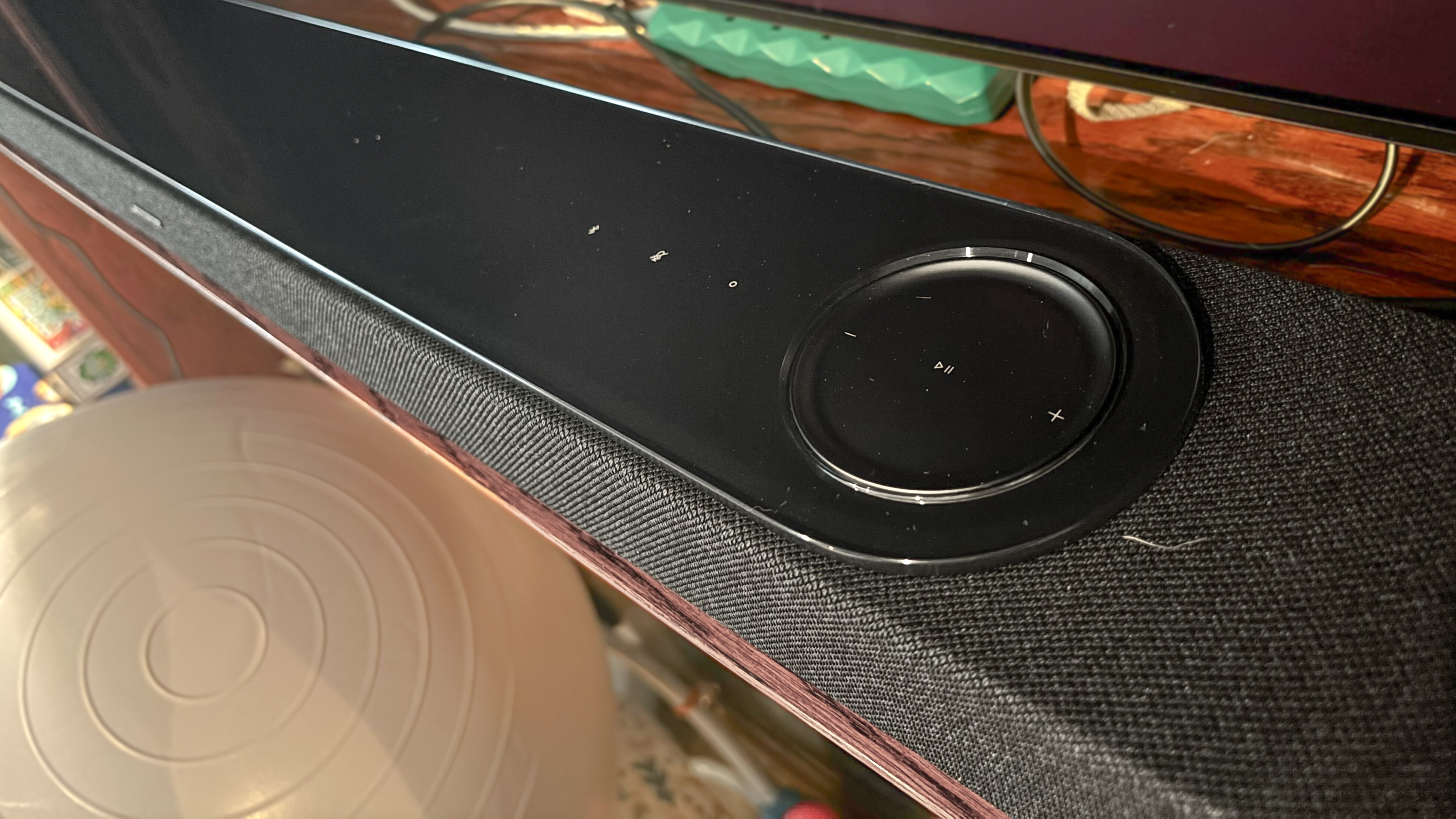 Bose Lifestyle Ultra Soundbar shown in living room