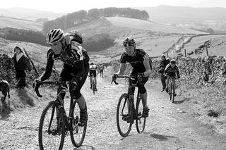 Pen-y-ghent ascent, Three Peaks Cyclo-Cross 2010