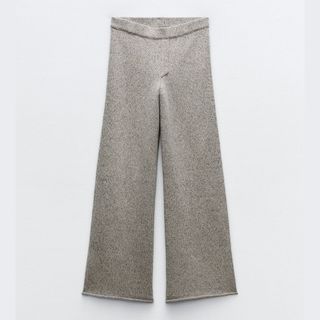Zara Wool Blend Knit Trousers