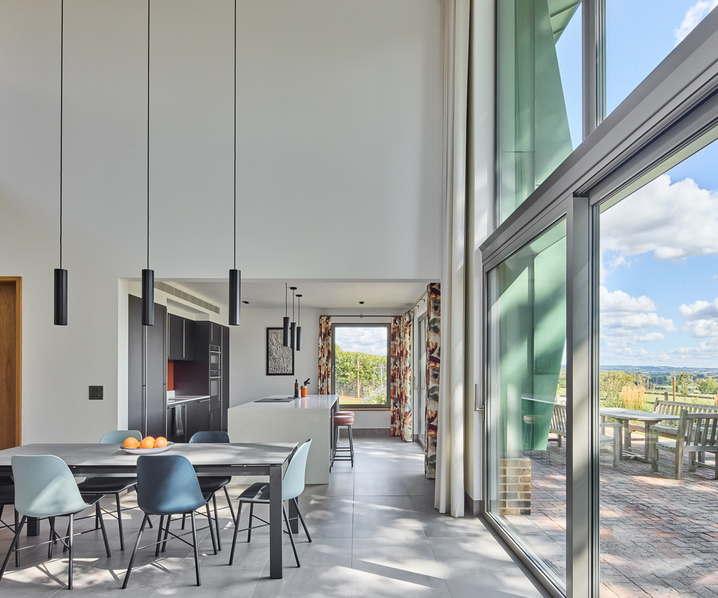 Interior of a contemporary self build home