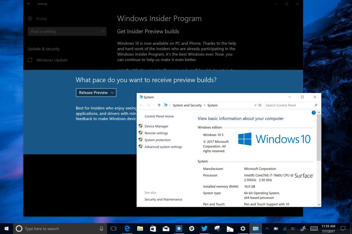 Yes, Windows 10 S and the Surface Laptop can enroll in the Window ...
