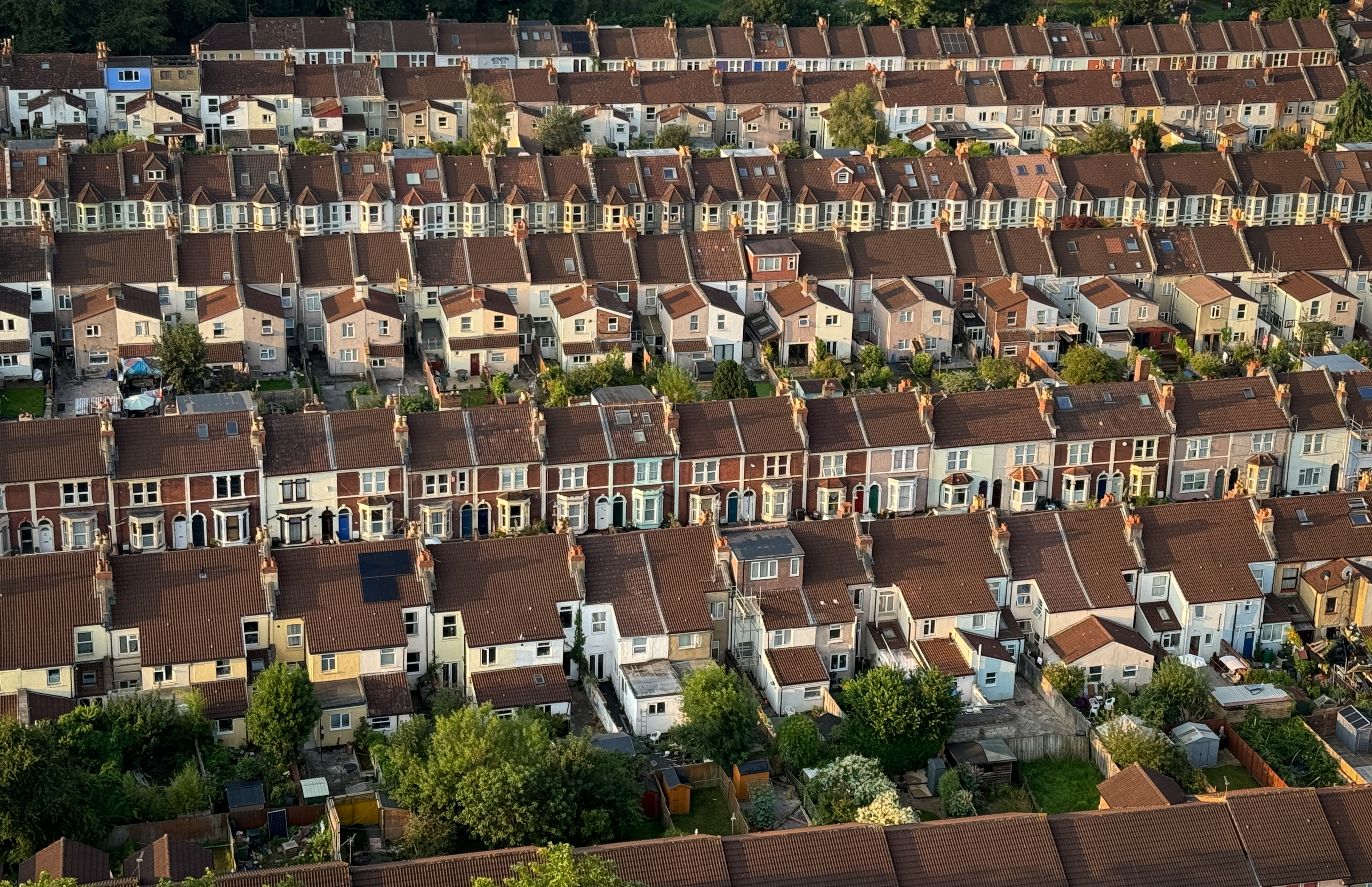 Rows of houses in Bristol